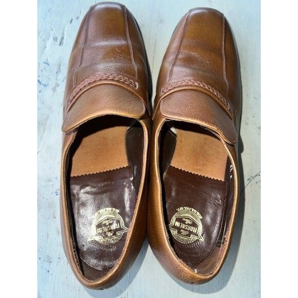 Vintage Florsheim Walnut Loafers Bike Toe 31285 Very Good Condition main image 12